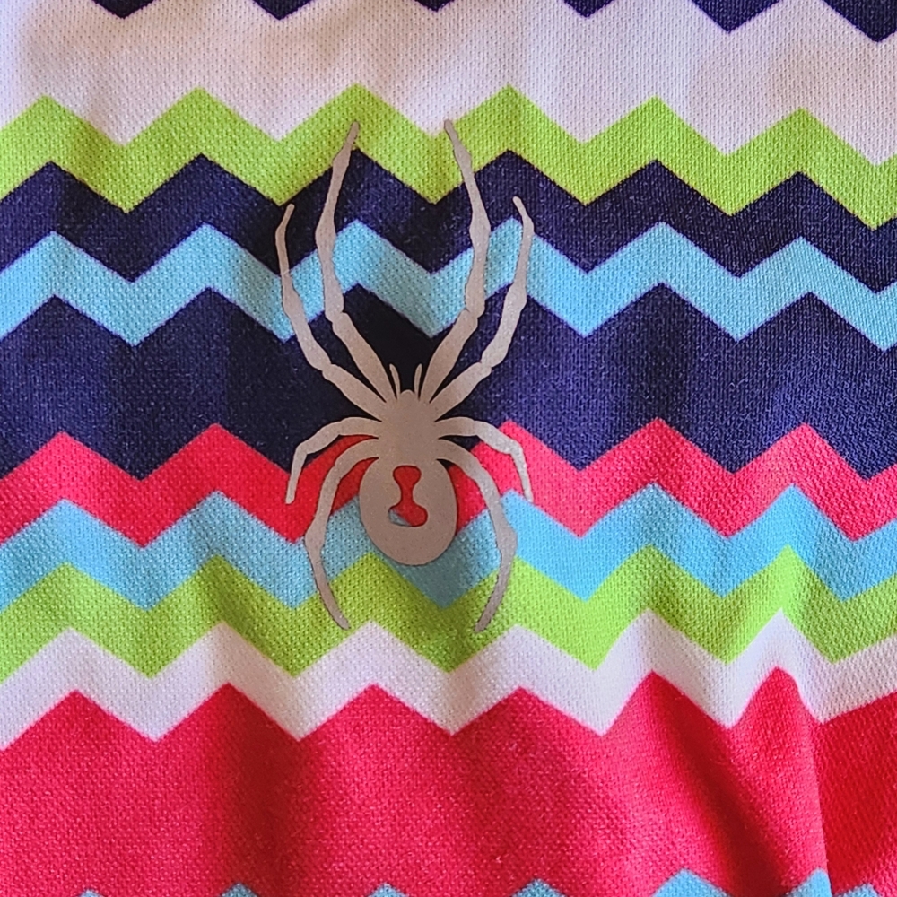 Spyder Colorful Zigzag Patterned ¼ Zip Pullover S… - image 4